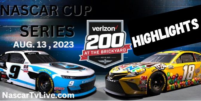 NASCAR Verizon 200 At The Brickyard 13AUG2023