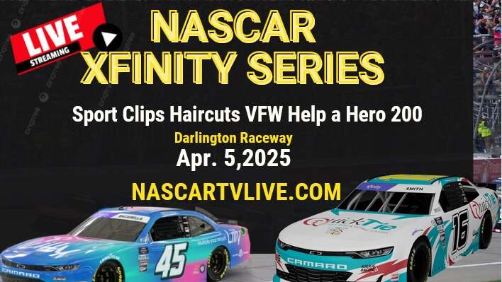 NASCAR Xfinity Series Race Live Stream At Darlington
