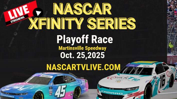 [NASCAR Xfinity] Playoff Race At Martinsville Live Stream 2025