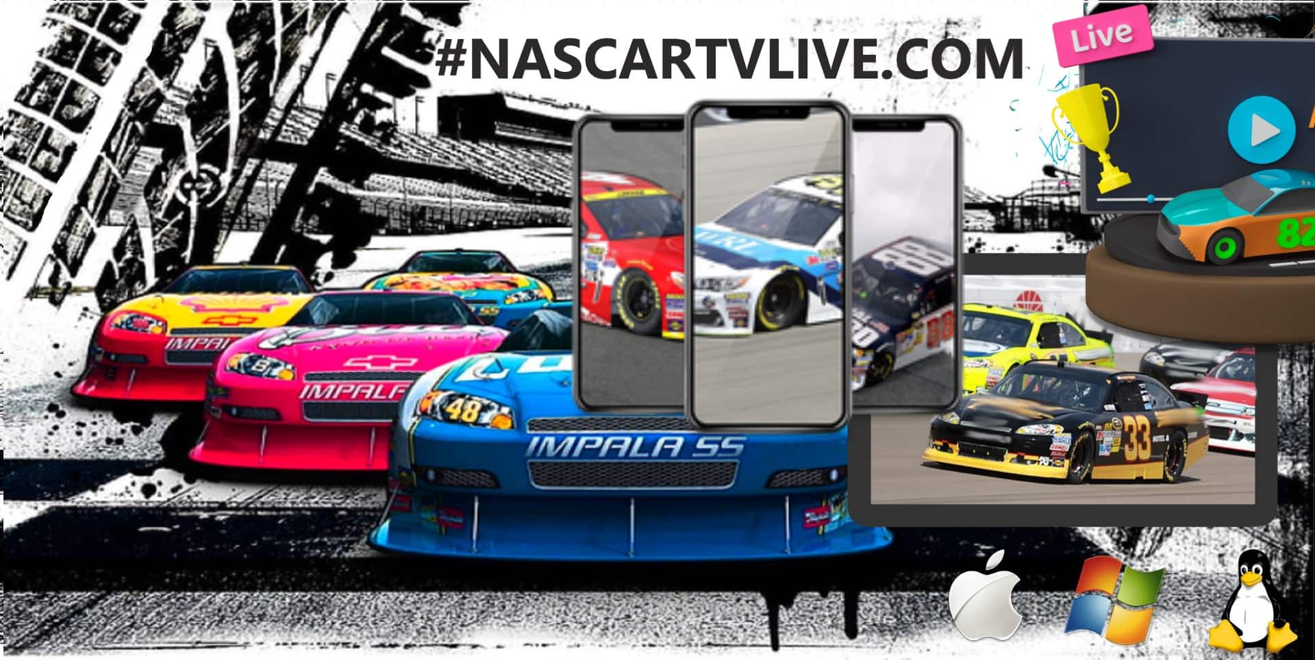 NASCAR Live TV Stream 2023 Online & Replay slider